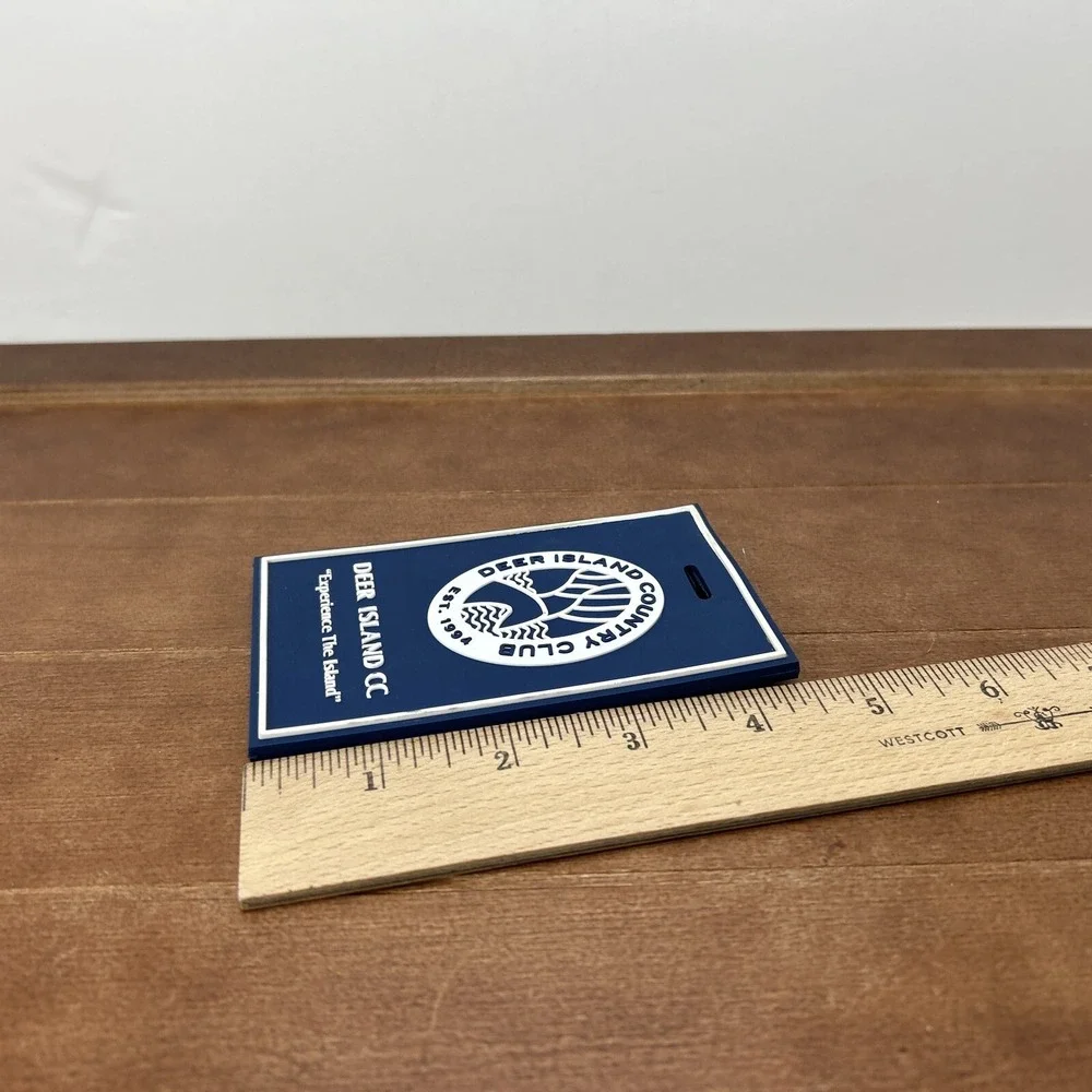 Deer Island Country Club Florida PGA Golf‎ Bag Luggage Travel Blue Rubber Tag